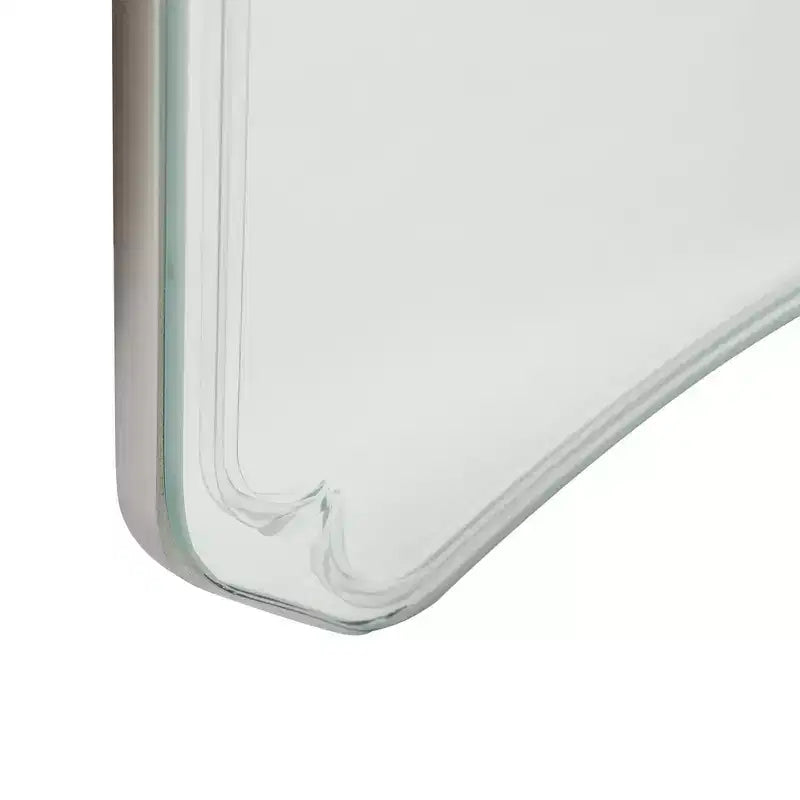 35.5"x35.5" Round iron Framed Boulon Mirror: Modern Style, No Assembly, Wall Mounted