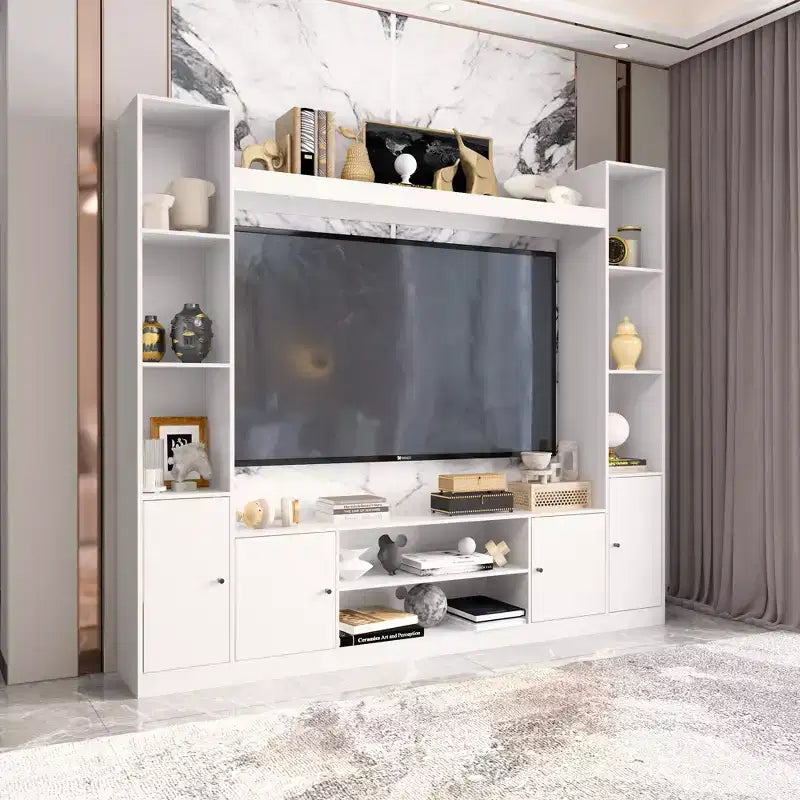 Modern and Minimalist Entertainment Center TV Stand: Modern Design with Ample Storage Media Console, Floating TV Shelf