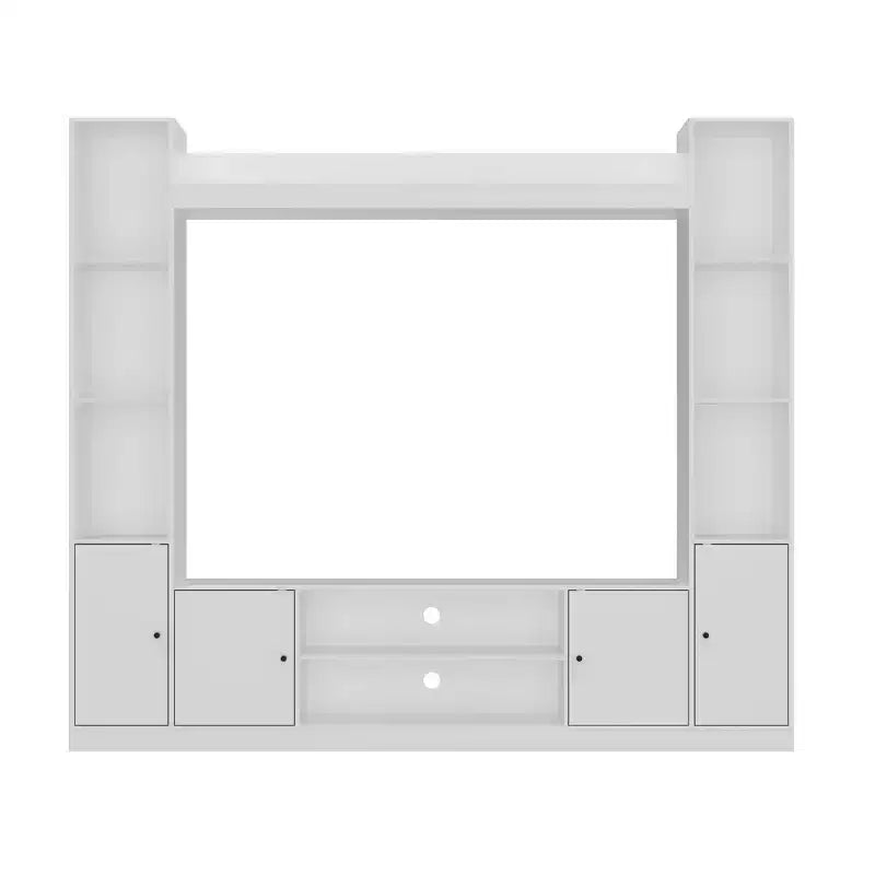 Modern and Minimalist Entertainment Center TV Stand: Modern Design with Ample Storage Media Console, Floating TV Shelf