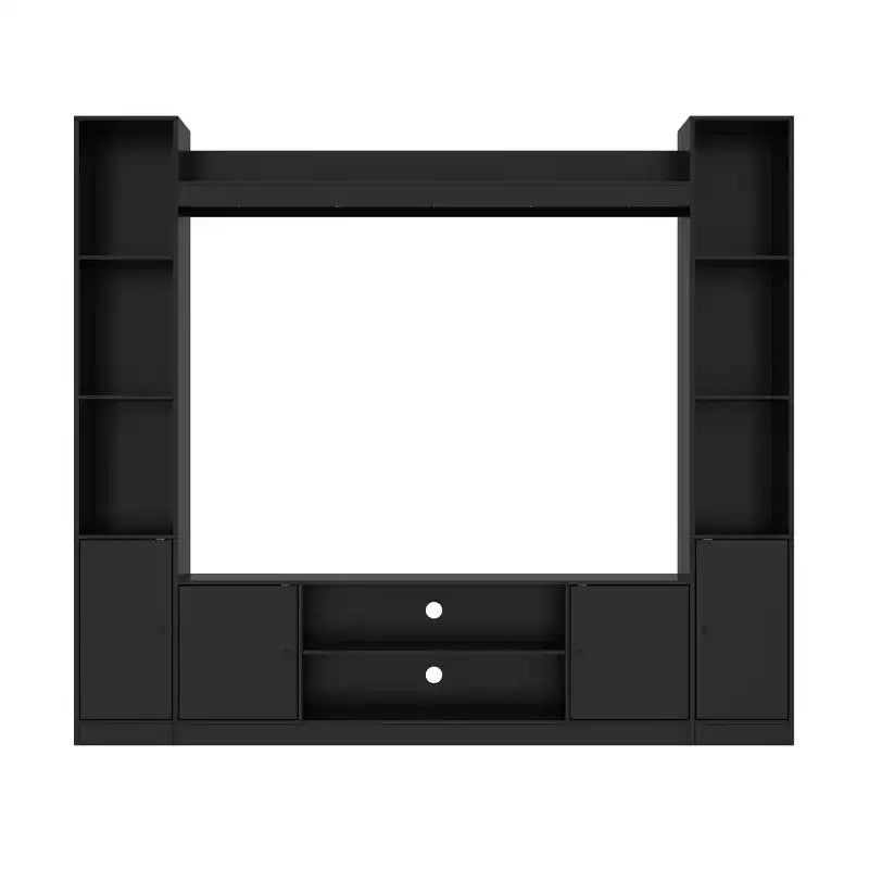 Modern and Minimalist Entertainment Center TV Stand: Modern Design with Ample Storage Media Console, Floating TV Shelf