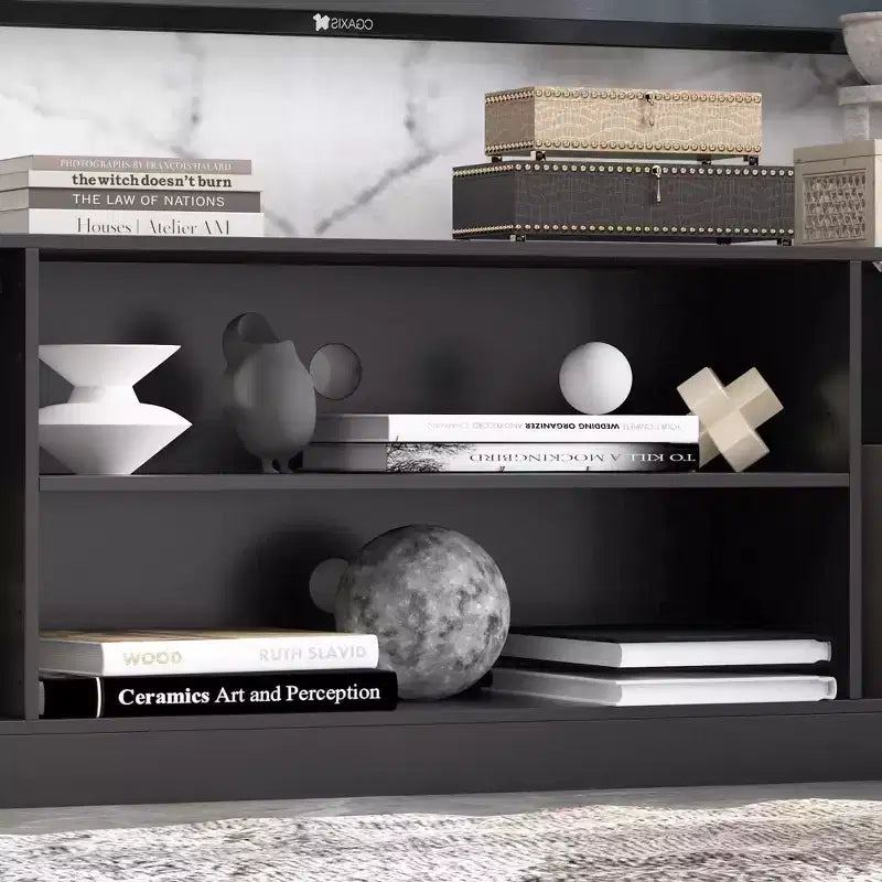 Modern and Minimalist Entertainment Center TV Stand: Modern Design with Ample Storage Media Console, Floating TV Shelf