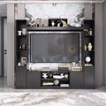 Modern and Minimalist Entertainment Center TV Stand: Modern Design with Ample Storage Media Console, Floating TV Shelf