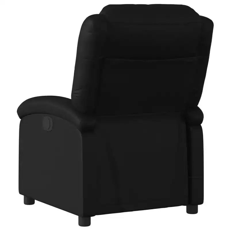 Massage Recliner Chair Black Faux leather, metal, plywood Single