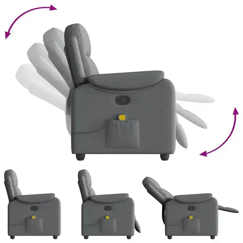 Massage Recliner Chair Dark grey