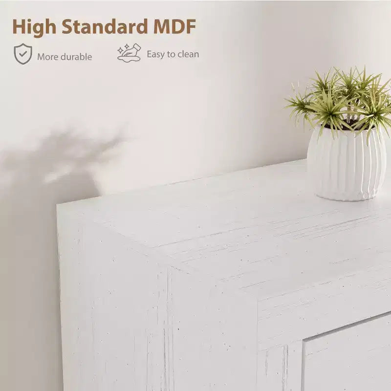 70.1 Farmhouse TV Stand, Media Console with Storage Drawers & Open Shelf for Living Room, Bedroom
