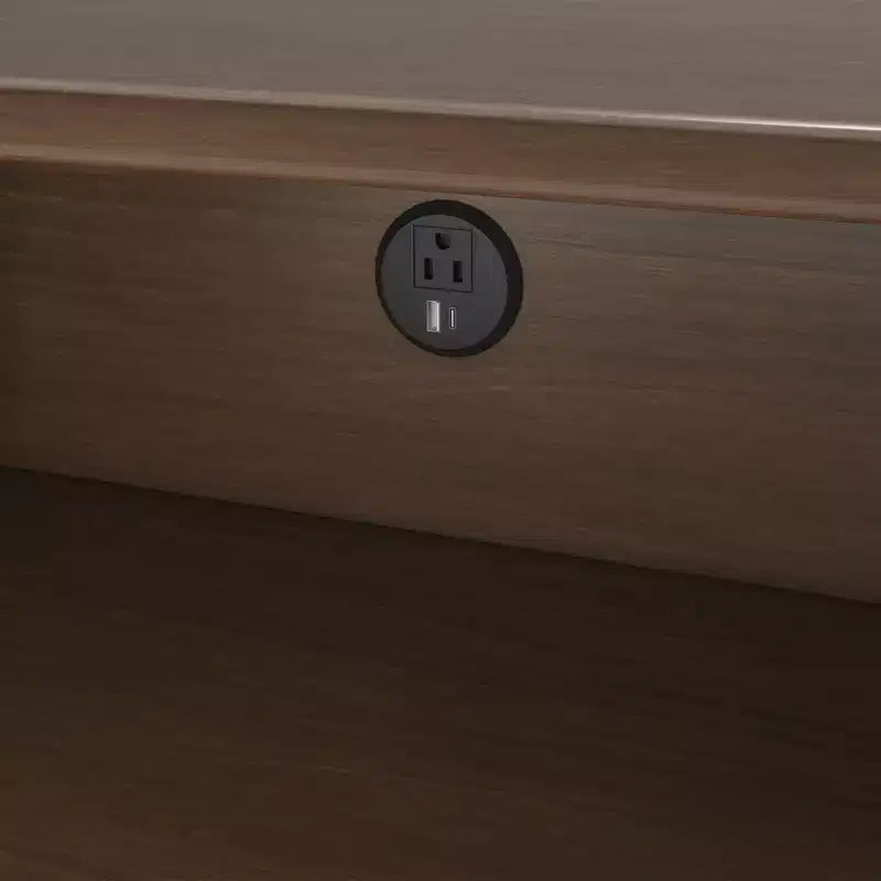 Jenny Lind Cubby Nightstand with 1 Drawer & Electrical Outlet