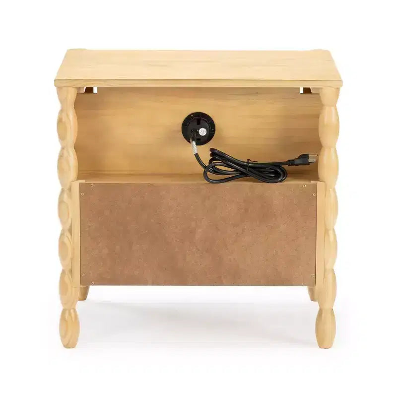 Jenny Lind Cubby Nightstand with 1 Drawer & Electrical Outlet