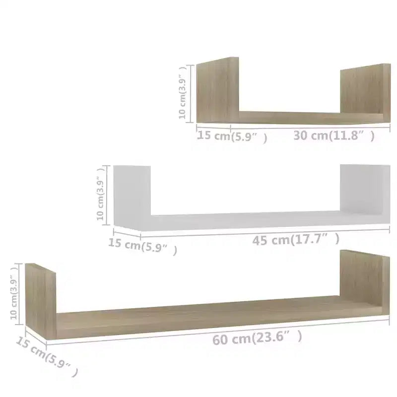 Shelf Black Engineered wood Large Wall-mounted