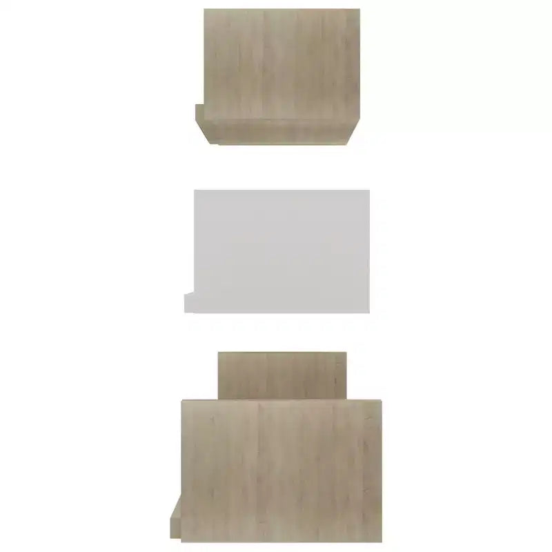 Shelf Black Engineered wood Large Wall-mounted