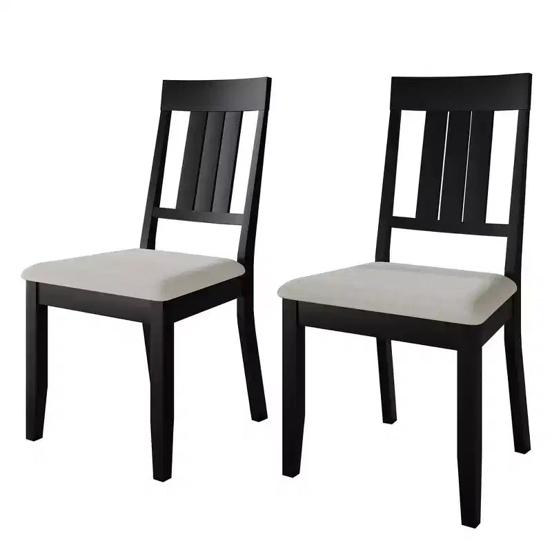 Wooden Dining Chair With Warm Grey Cover