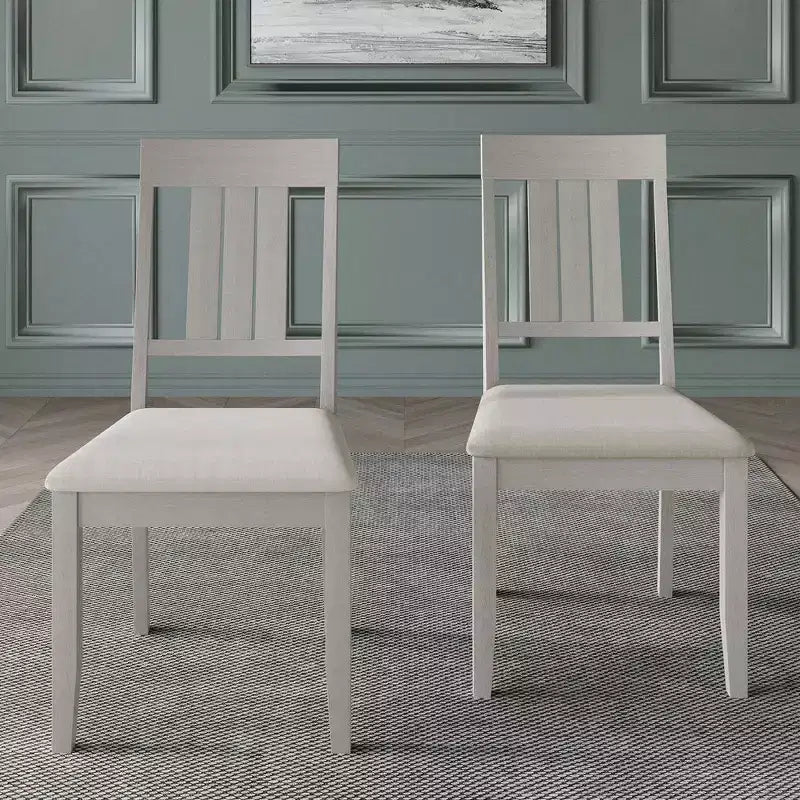 Wooden Dining Chair With Warm Grey Cover