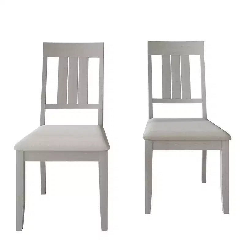 Wooden Dining Chair With Warm Grey Cover ( )
